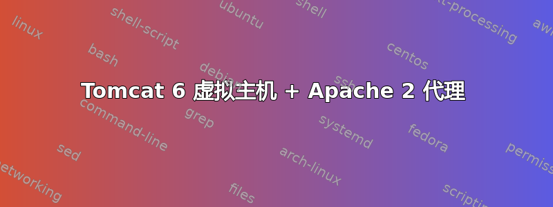 Tomcat 6 虚拟主机 + Apache 2 代理