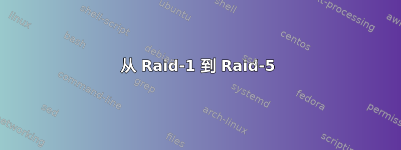 从 Raid-1 到 Raid-5