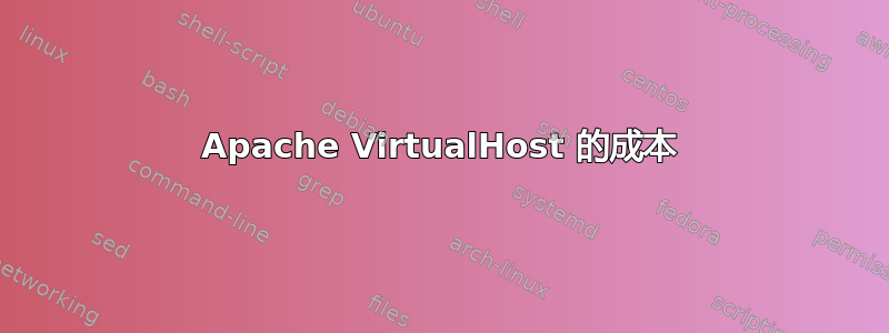 Apache VirtualHost 的成本