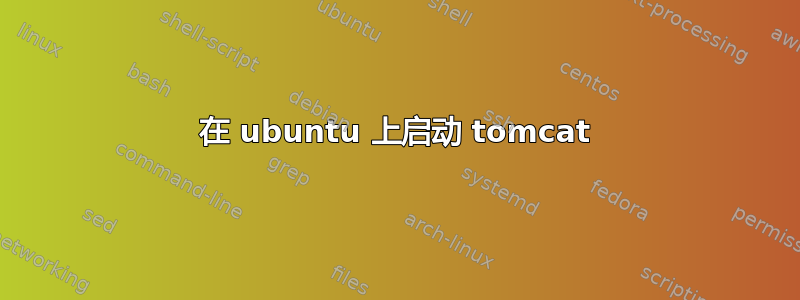 在 ubuntu 上启动 tomcat