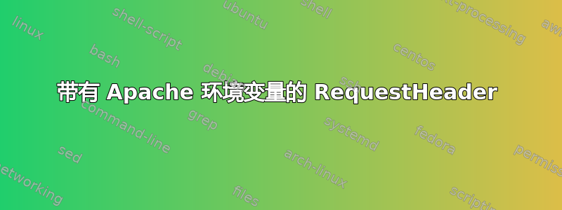 带有 Apache 环境变量的 RequestHeader