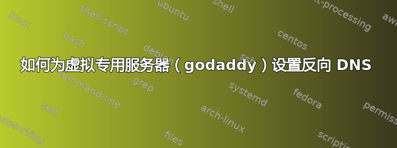 如何为虚拟专用服务器（godaddy）设置反向 DNS