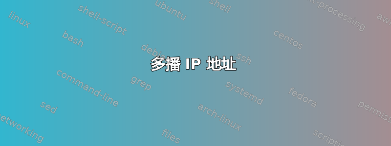 多播 IP 地址