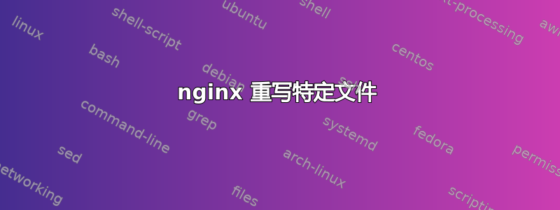 nginx 重写特定文件