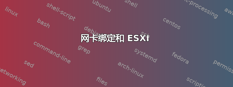 网卡绑定和 ESXI