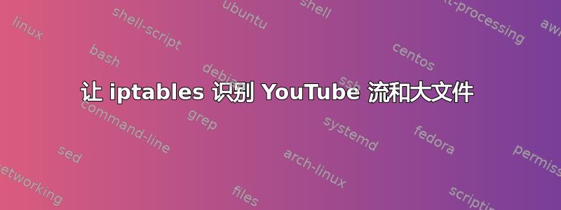 让 iptables 识别 YouTube 流和大文件