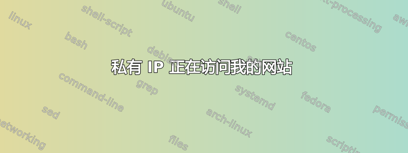 私有 IP 正在访问我的网站