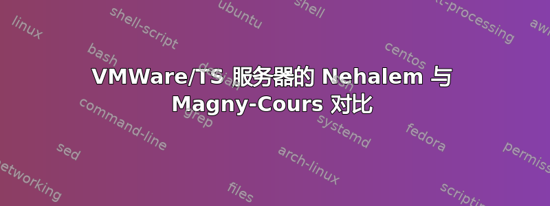 VMWare/TS 服务器的 Nehalem 与 Magny-Cours 对比