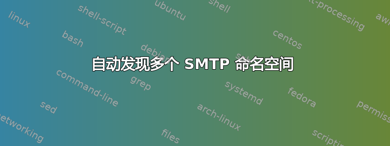 自动发现多个 SMTP 命名空间