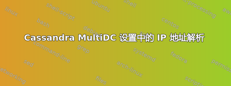 Cassandra MultiDC 设置中的 IP 地址解析