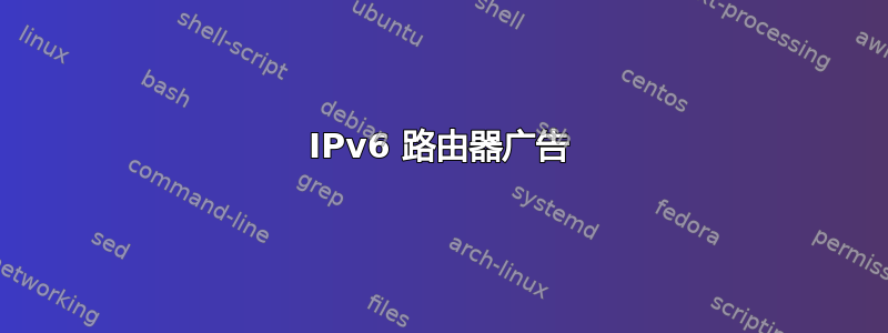 IPv6 路由器广告