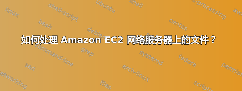 如何处理 Amazon EC2 网络服务器上的文件？