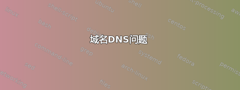 域名DNS问题