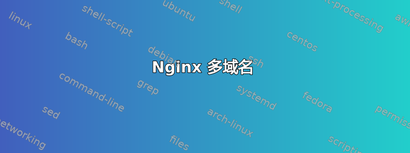 Nginx 多域名