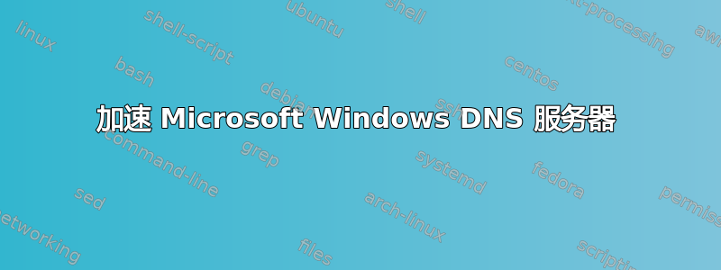 加速 Microsoft Windows DNS 服务器