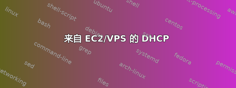 来自 EC2/VPS 的 DHCP