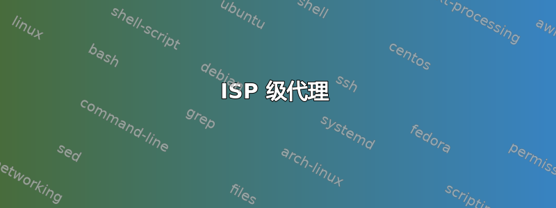 ISP 级代理