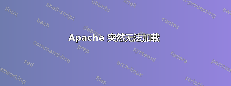 Apache 突然无法加载