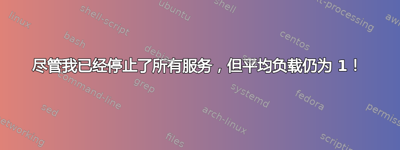 尽管我已经停止了所有服务，但平均负载仍为 1！