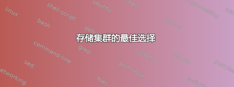 存储集群的最佳选择