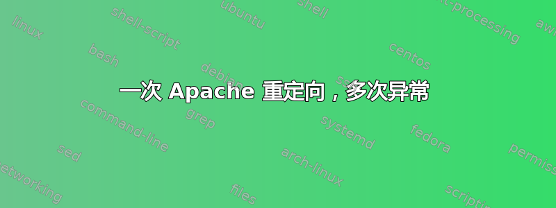 一次 Apache 重定向，多次异常