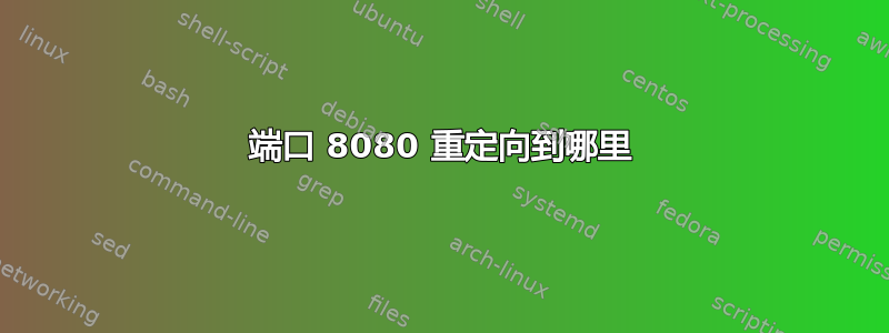 端口 8080 重定向到哪里