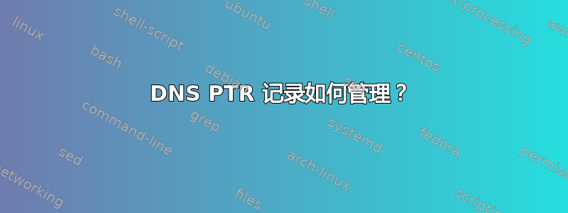 DNS PTR 记录如何管理？