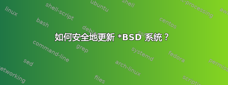 如何安全地更新 *BSD 系统？