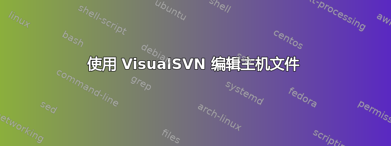 使用 VisualSVN 编辑主机文件