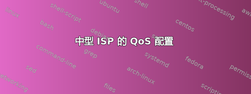 中型 ISP 的 QoS 配置