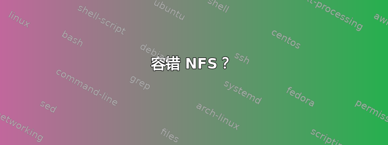 容错 NFS？