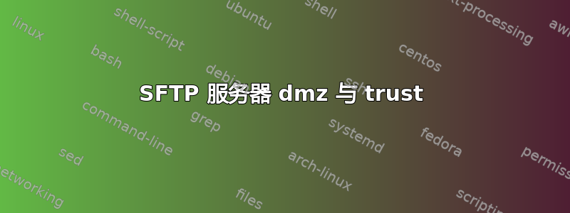 SFTP 服务器 dmz 与 trust