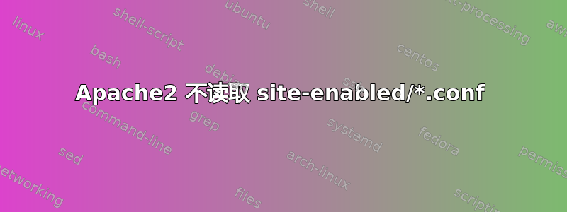 Apache2 不读取 site-enabled/*.conf