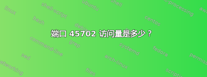 端口 45702 访问量是多少？