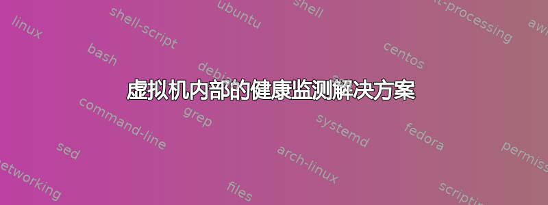 虚拟机内部的健康监测解决方案