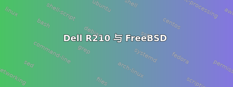 Dell R210 与 FreeBSD