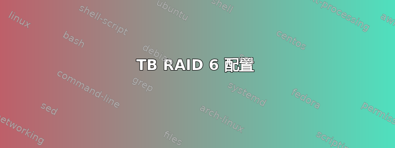 24TB RAID 6 配置