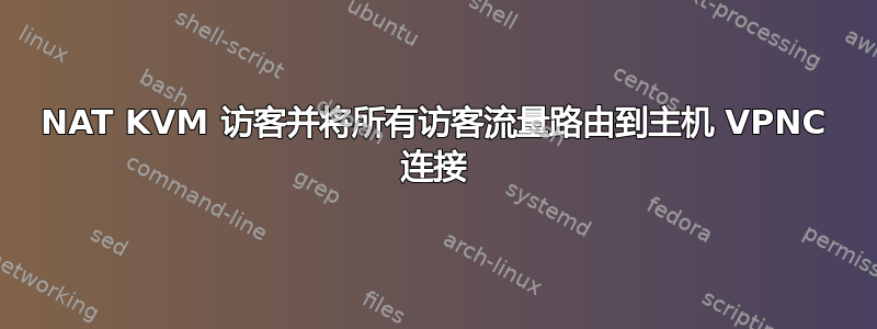 NAT KVM 访客并将所有访客流量路由到主机 VPNC 连接