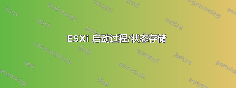 ESXi 启动过程/状态存储