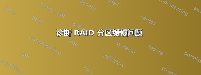 诊断 RAID 分区缓慢问题