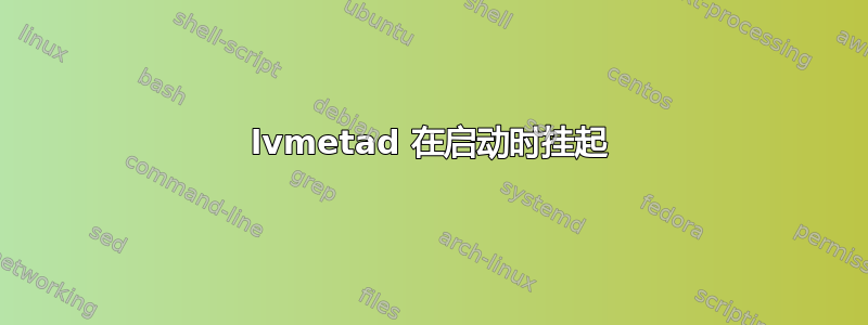 lvmetad 在启动时挂起