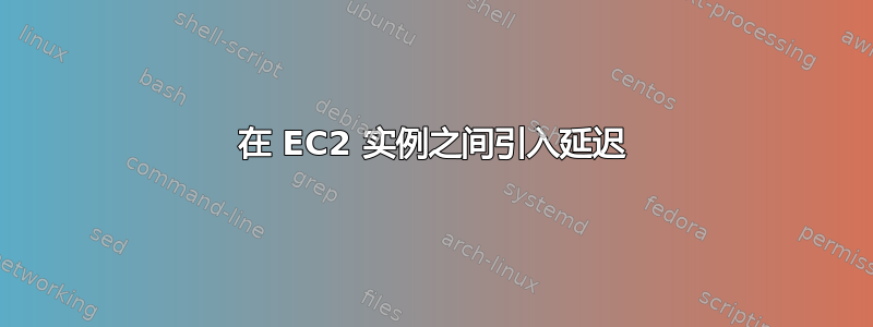 在 EC2 实例之间引入延迟