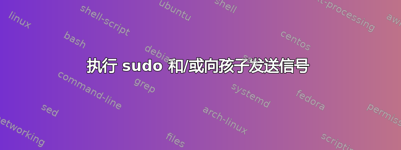 执行 sudo 和/或向孩子发送信号