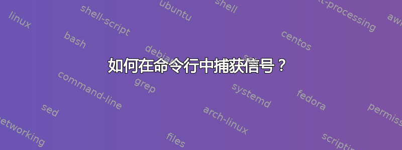 如何在命令行中捕获信号？