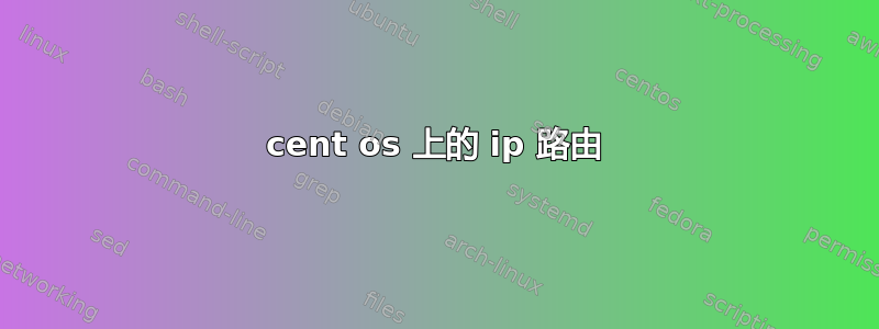 cent os 上的 ip 路由