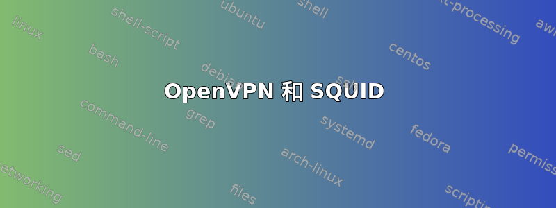 OpenVPN 和 SQUID