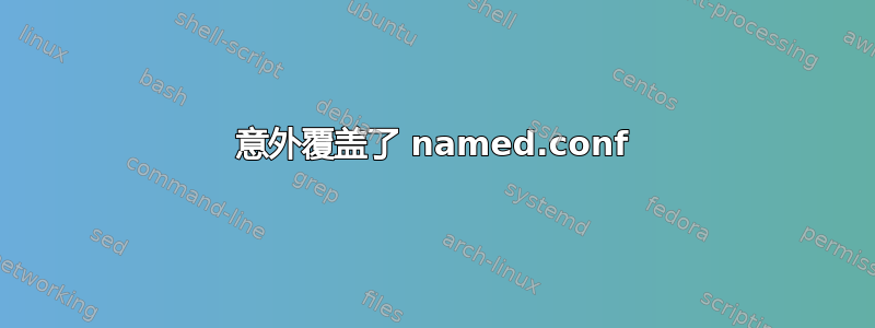 意外覆盖了 named.conf