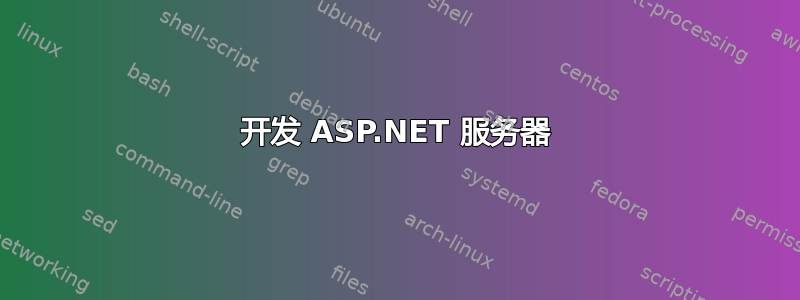 开发 ASP.NET 服务器