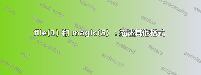 file(1) 和 magic(5) ：描述其他格式