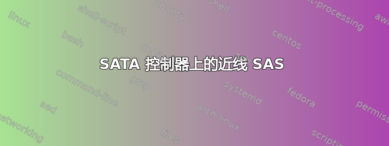 SATA 控制器上的近线 SAS